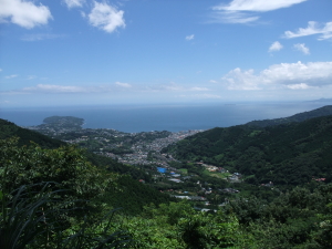 真鶴半島が見えます